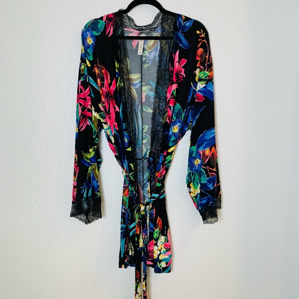 Cacique PARADISE FLORAL LACE Robe Plus Size 22/24 Tropical Romantic Sexy